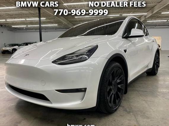 TESLA MODEL Y 2021 5YJYGDEE1MF144416 image